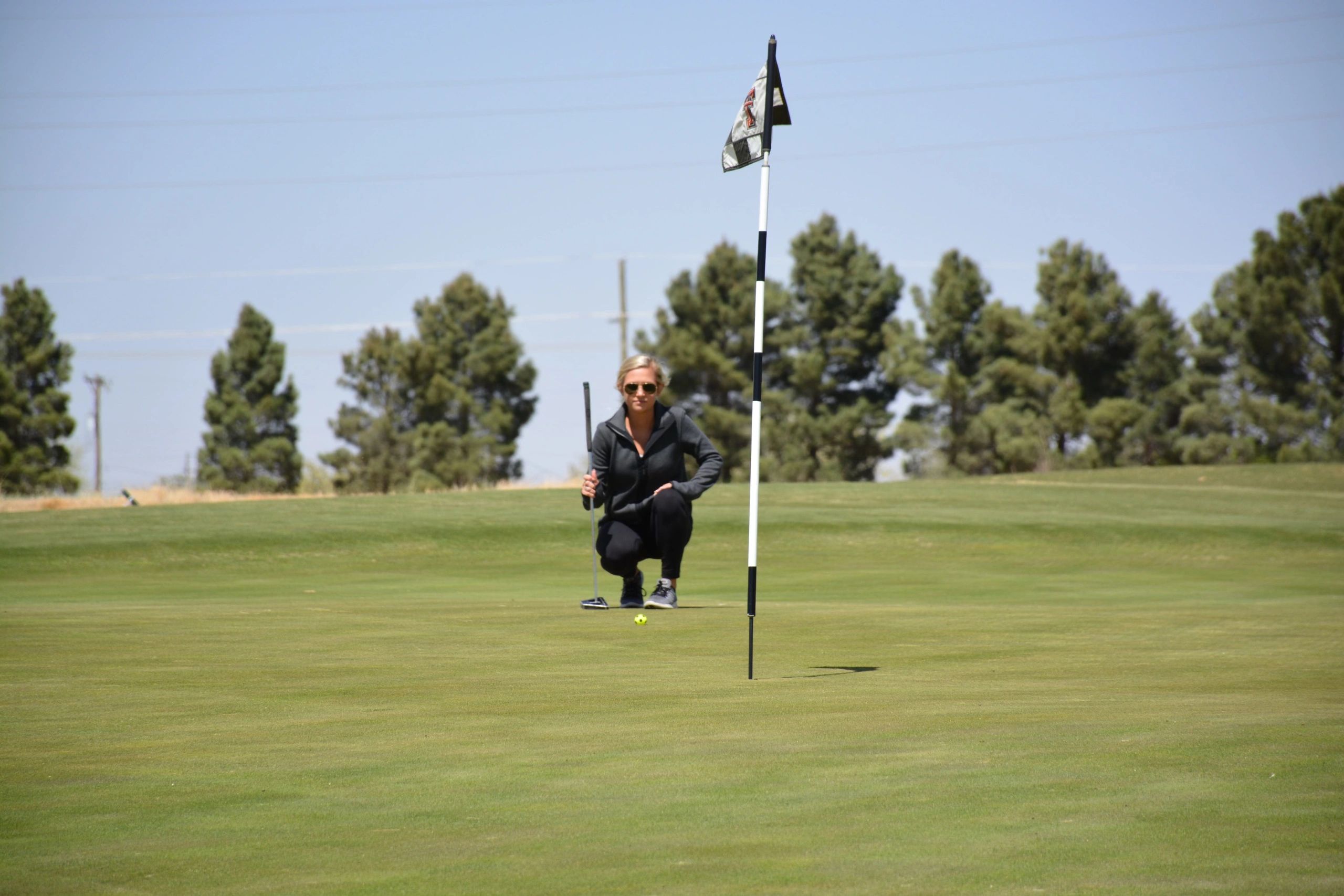 Golfer athlete on golf course